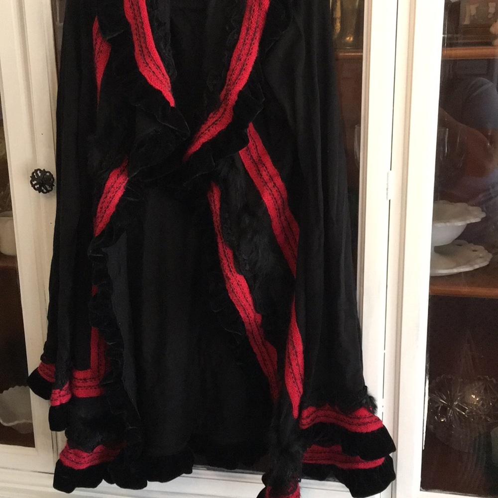 Dulce Cabo embroidered and fur Cardigan